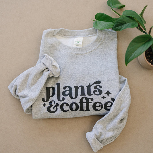 Plants & Coffee Crewneck Sweatshirt