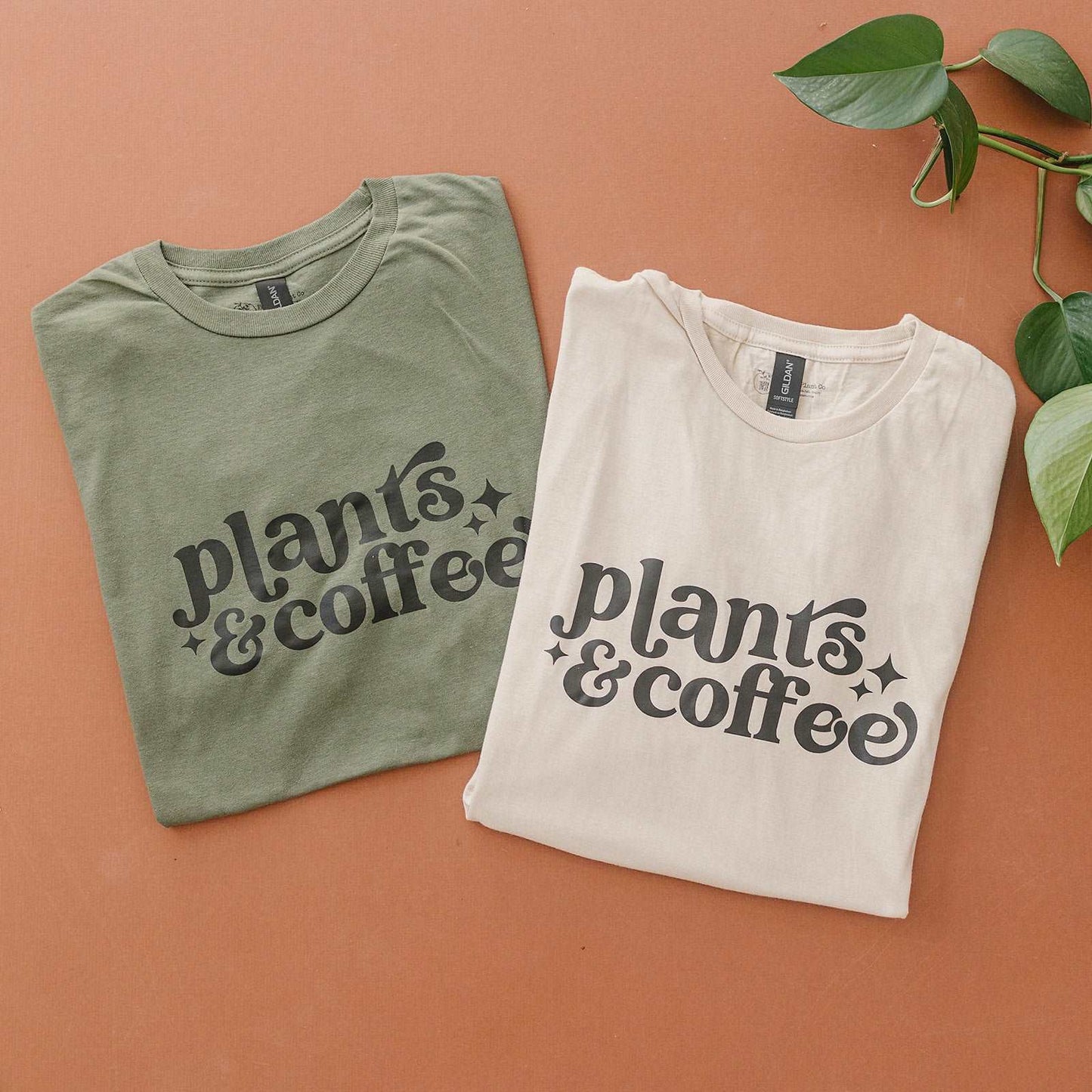 Plants & Coffee | Graphic Tee | Gifts for Plant Lovers