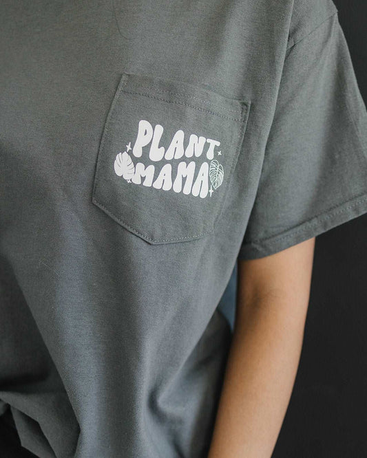 Plant Mama Pocket T-Shirt | Graphic T for Houseplant Lovers