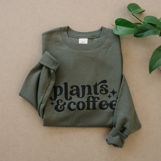 Plants & Coffee Crewneck Sweatshirt